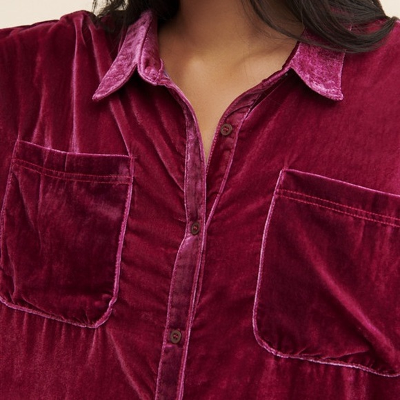 Free People Lux Purple Shirtdress - Picture 5 of 12